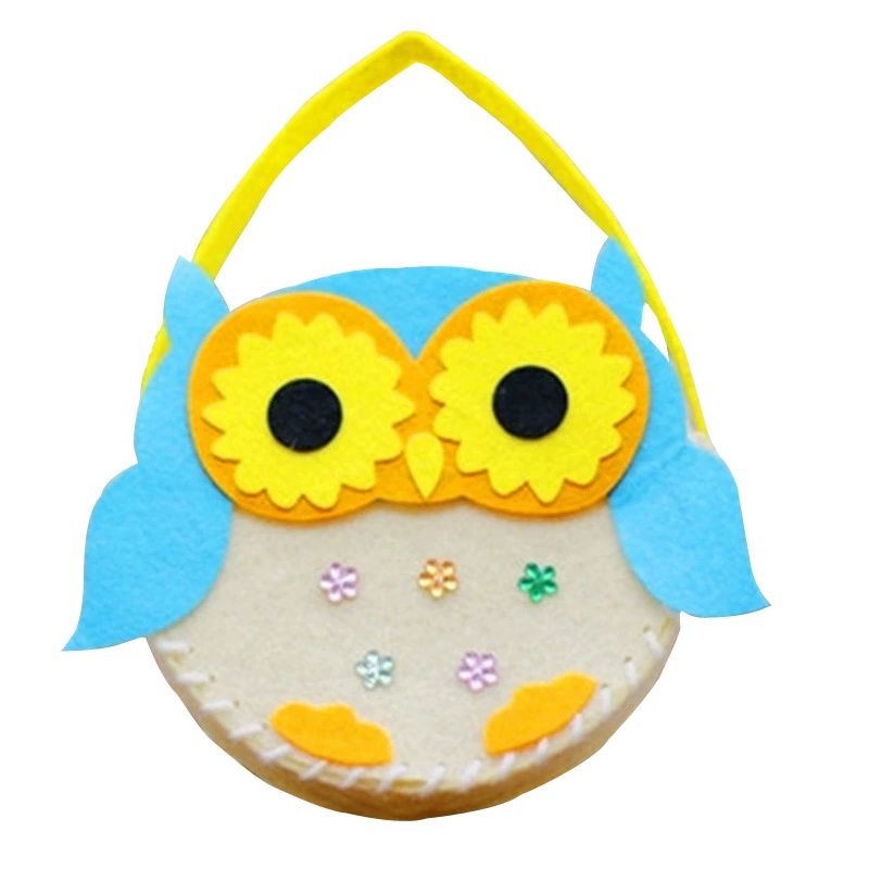 Felt Non-Woven Craft Bag Kit, DIY Handmade Purse Materials, 15×19 cm, Kids Craft Set