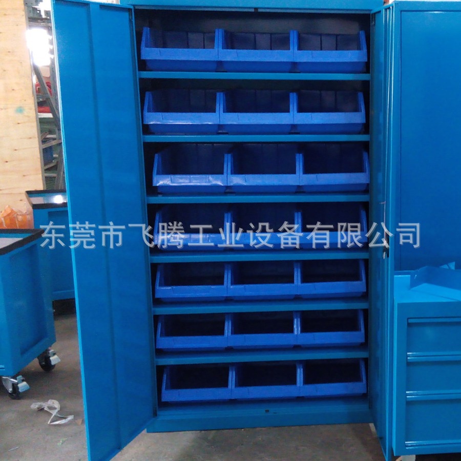 工具柜厂家批发 配置零件盒工具柜 五金螺丝存放柜 双开门工具柜