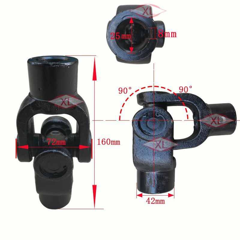 acoplamiento de motor industrial uni-botón universal conjunto de conector de eje cruzado universal equipo de ingeniería maquinaria