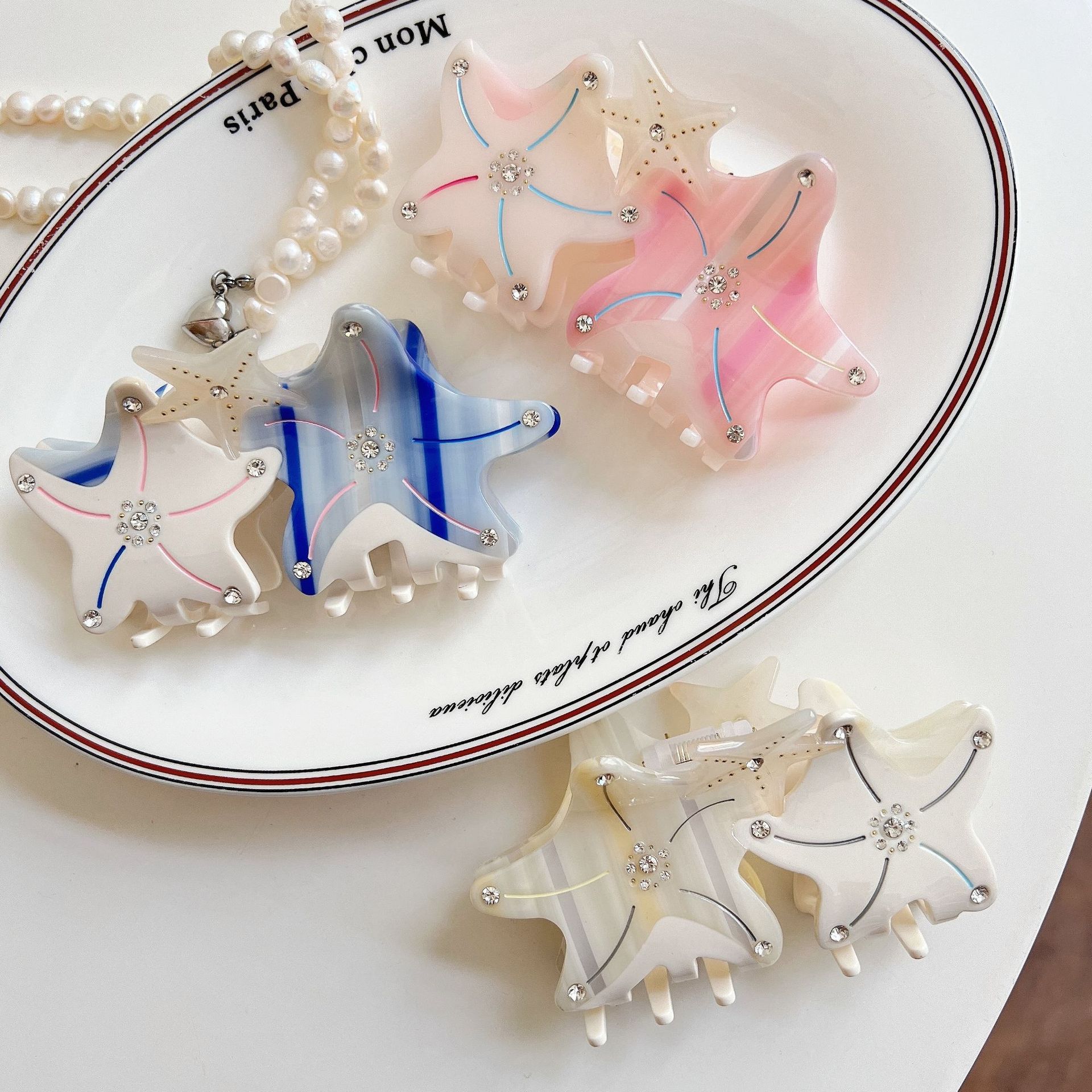 Women's Starfish Cute Acetic Acid Sheets Hair Claws display picture 5