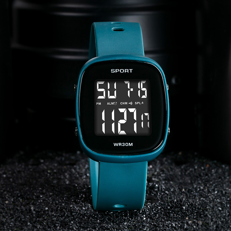 Ventas calientes multifuncionales al aire libre nocturna relojes electrónicos relojes electrónicos de estudiantes de secundaria al por mayor