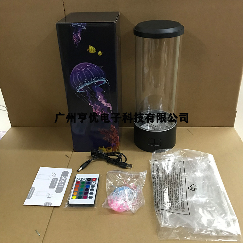 Amazon 外国貿易シミュレーションクラゲミディアムカラフルな電子クロスボーダー寝室ナイトライト USB ベッドルームベッドサイド雰囲気ライト|undefined