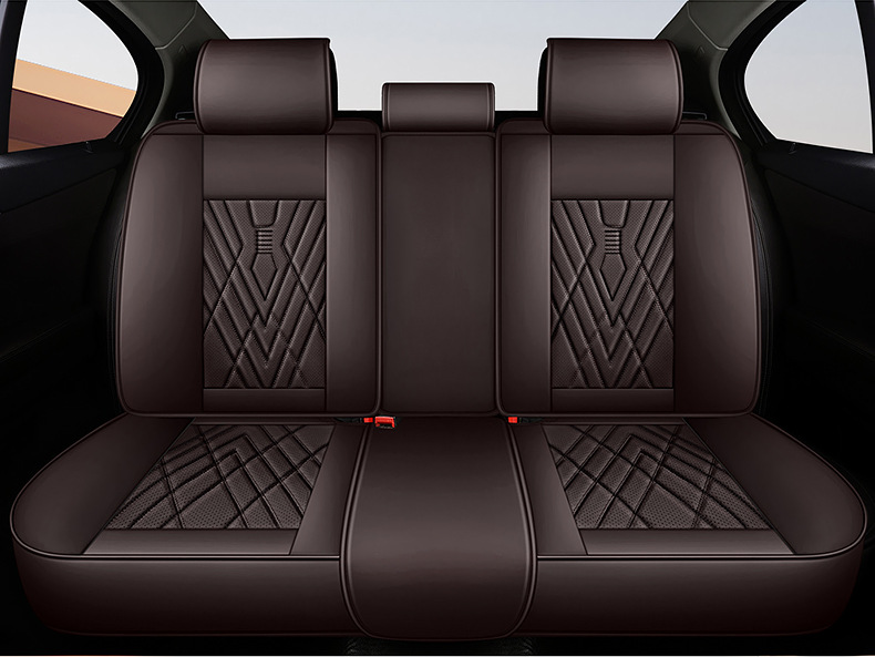 2023 new car seat cushion four seasons universal high-end delicate nappa leather full surround perforated breathable seat cover cushion