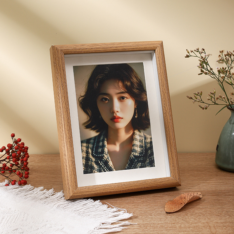 Wooden Hollow A4 Photo Frame Wholesale Stereo 5-Inch 6-Inch 7-Inch 8inch 10inch Photo Frame Table Empty Frame High-End