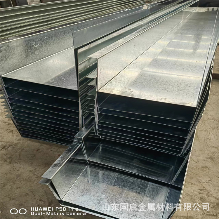 厂房雨水槽 镀锌天沟 1-12米长镀锌排水槽 镀锌铁板折弯 厂家