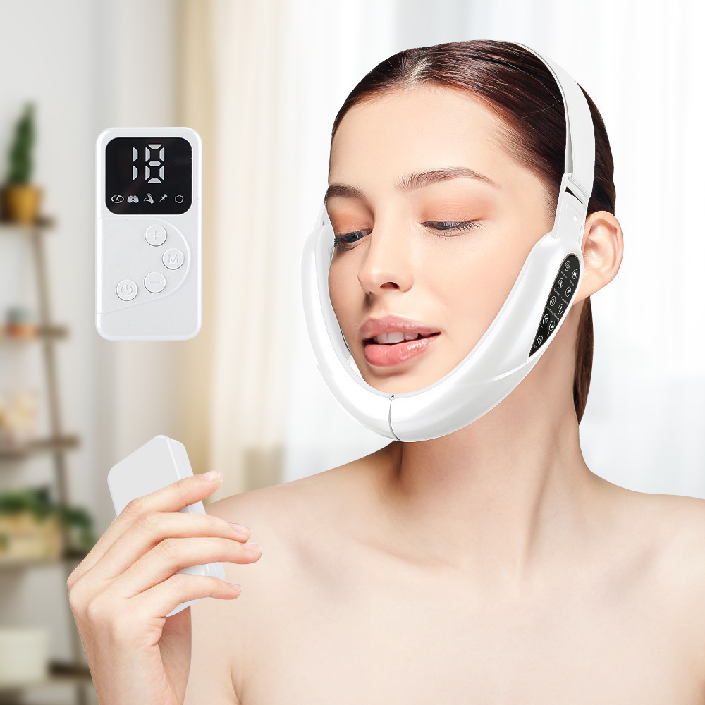 Microcurrent Face Slimming Device, V-Shaped Face Slimming Device, Facial Massage Lifting and Firming Beauty Device, Multifunctional Face Slimming Device