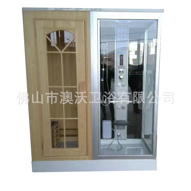 Los fabricantes suministran hogar sala de vapor seco húmedo sala de vapor húmedo y seco separación integrado vapor ducha cuarto de baño