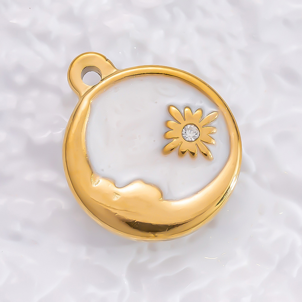 6g Weight 0.03µm-0.05µm Gold Plating Thickness PVD Coated Gold Plating Process Pendant Jewelry Making Type 18.11*16.83mm Jewelry Making Size 18K Real Gold Plated Plating Material Rhinestones Inlay Material 1 Piece Quantity 304 Stainless Steel Material Moon, Tree, Heart Shape Pattern IG Style Style Waterproof Non Tarnish, Inlay Craft 1 Piece 18.11*16.83mm 304 Stainless Steel Zircon PVD Coated Real Gold Plated Moon Tree Heart Shape Polished Pendant DIY Jewelry Accessories 13