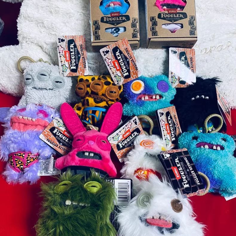 Fuggler かわいい歯のモンスターペンダント人形ぬいぐるみキーホルダー子供のカップル人形おもちゃギフト卸売可能|undefined