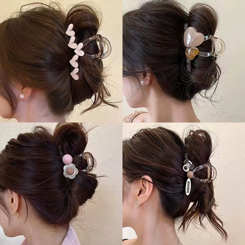 Acrylic hairgrip, crab pin, shark, hair accessory, new collection