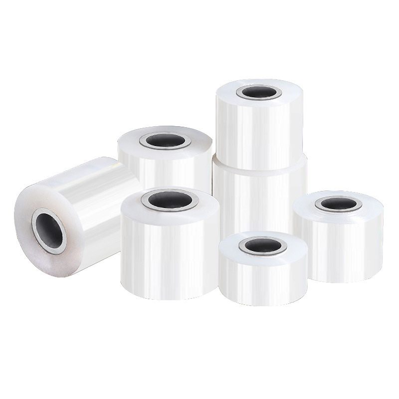 PE película estirable 3cm rollo pequeño núcleo de plástico para llevar embalaje y sellado película adhesiva embalaje industrial película estirable 6cm transparente