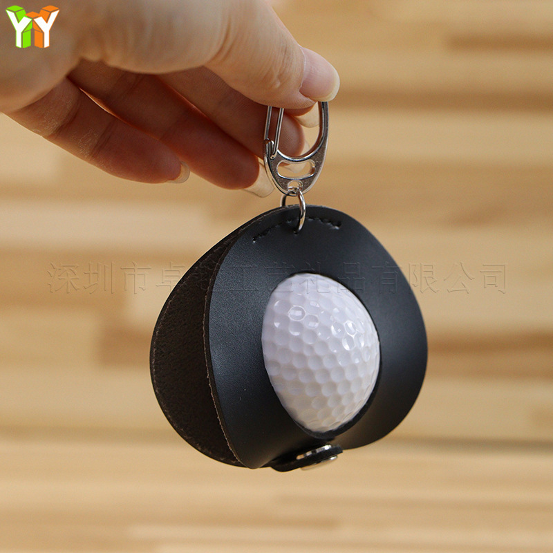 Waist Hanging Single Golf Cover Golf Ball Storage Bag Japanese-style Hollow Metal Hanging Buckle Golf Bag