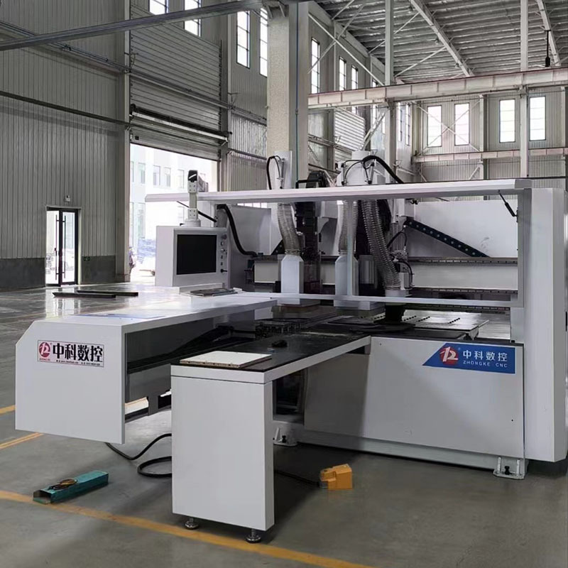 加工双工序排钻包开料机 全自动四工序板式家具木门生产线开料机