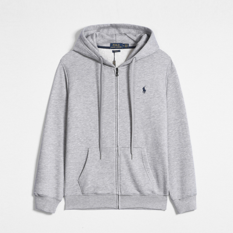 Zipper grey navy blue logo