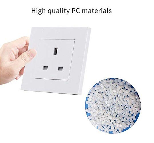 13A英标插座 86型英国香港方孔方脚插座面板 英规BS1363新马标准