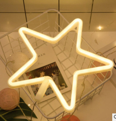 Luz LED con forma de neón, letra luminosa, luz decorativa, barra creativa, luz decorativa con estilo ins, luz nocturna para habitación