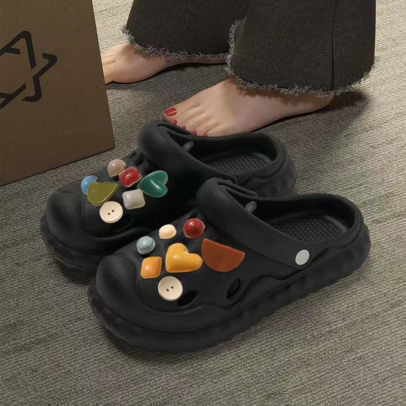 Women’s foam clogs (lightweight), anti‑slip, adjustable strap, sizes 36–41, multiple prints
