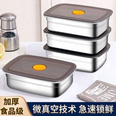 ステンレス弁当箱密封蓋付き食品級厚手蓋付き冷蔵庫保存弁当箱は長方形の箱が多いです。
