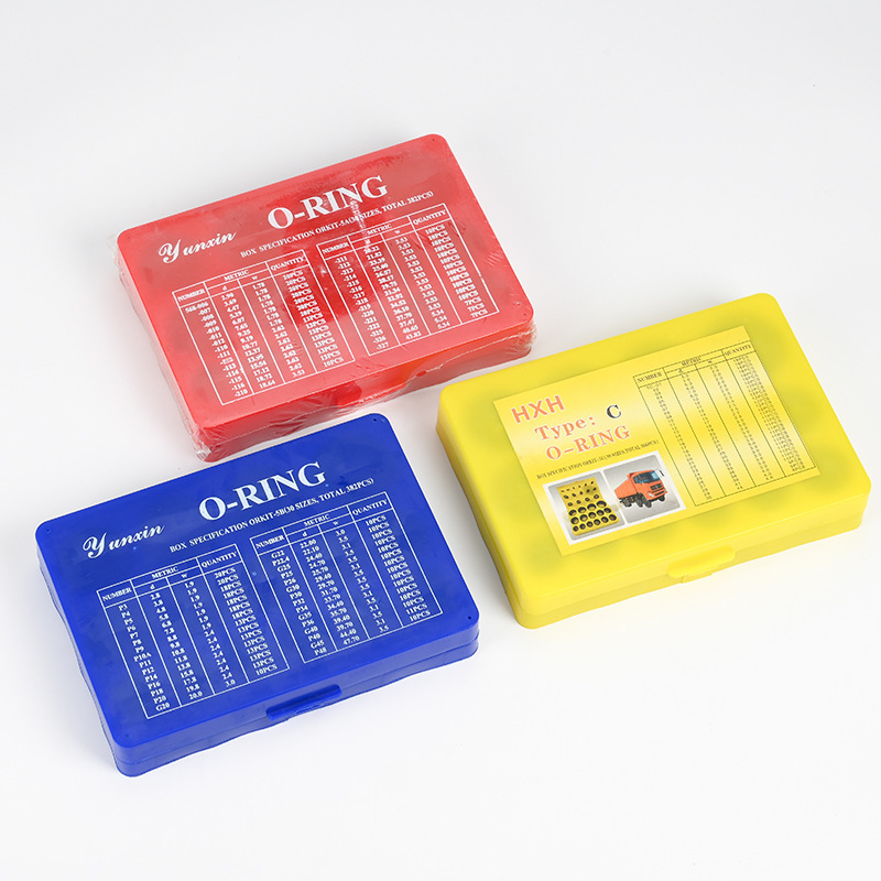 优质O型圈修理盒 丁晴O型圈红黄蓝修理盒 氟胶胶圈批发