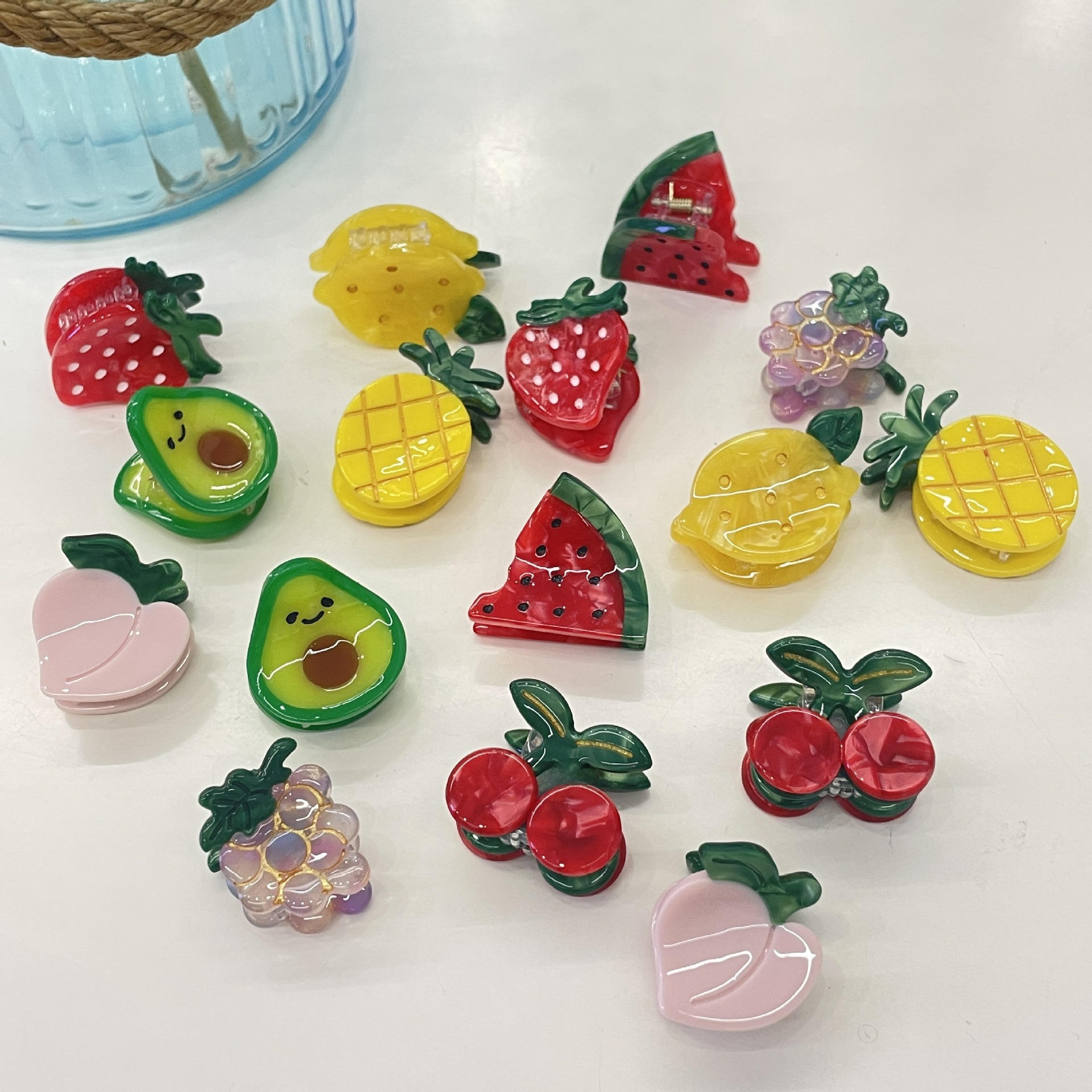 Commercio estero nuovo acetato frutta forcina fragola cartone animato accessori per capelli ins alta qualità forcina carina y2g dopamina_voghion.com