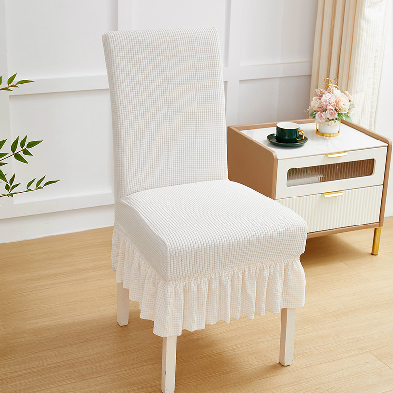 Cuadernas de asiento de asiento de comedor doméstico de cuatro estaciones cubierta de asiento todo incluido cubierta de asiento curva universal cubierta de protección de mesa elástica