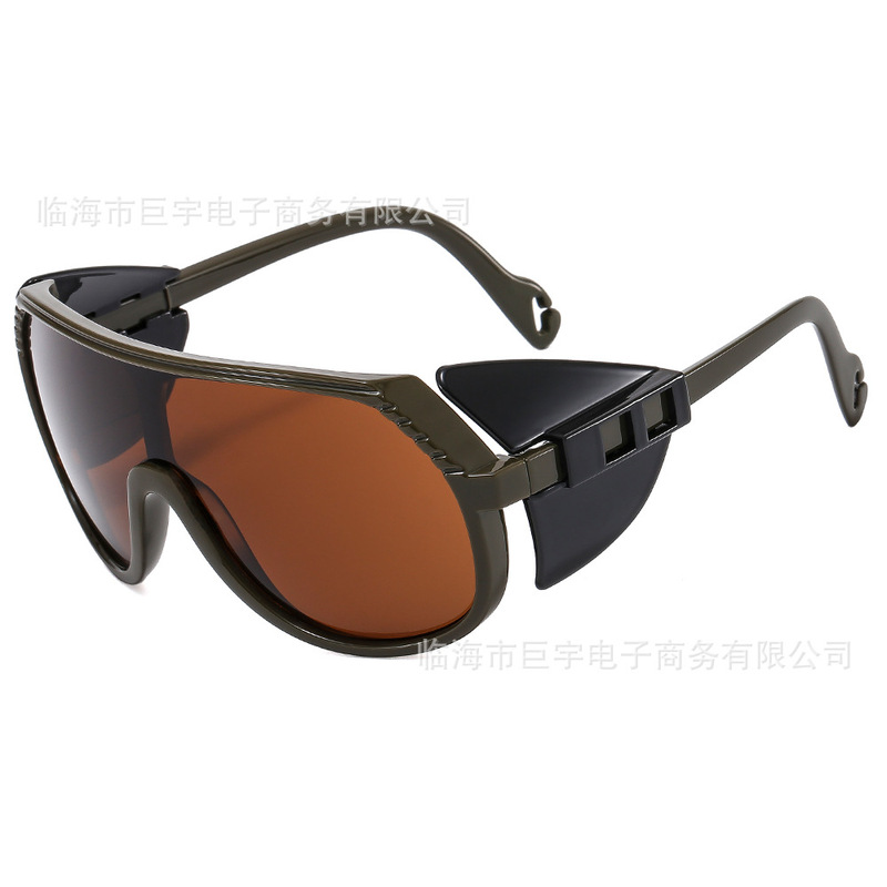European and American fashion Men's outdoor sports glasses UV protection Women's riding glasses cross-border large frame multi-color sunglasses