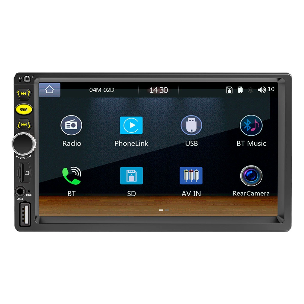 Новый 7-дюймовый емкостный HD-экран Автомобильный MP5 хост-мобильный телефон соединение Bluetooth-плеер проводной CarPlay