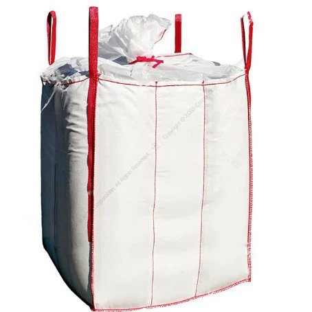 Производители изготавливают различные типы тоннажных мешков с открытым верхом и 4 подъемными ушками для перекачки и прочного удаления материала.