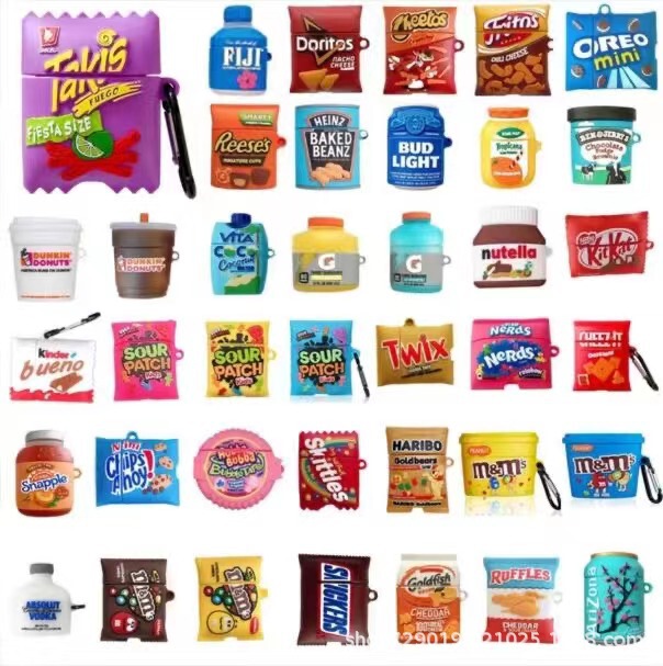 Creative Snack Bag Beverage Bottle Suitable for Airpods3 Bags Apple Wireless Bluetooth Headset Set 1/2/Pro3 Soft Shell