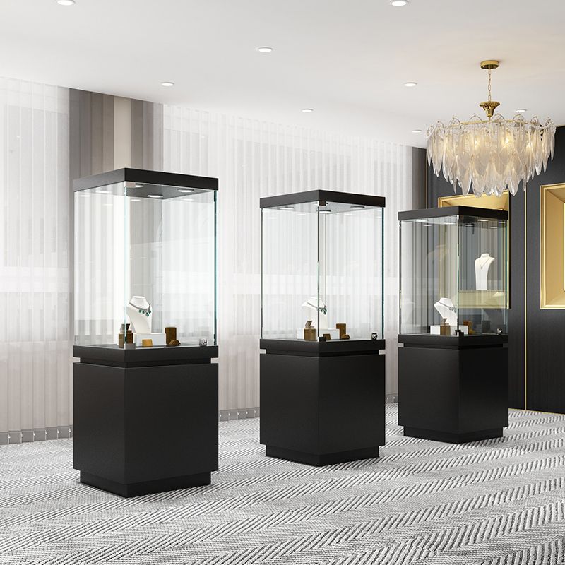 珠宝玉器展示柜博物馆古董文物木质玻璃展柜收藏品雕像首饰陈列柜