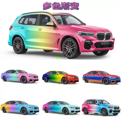 Mecha Anime Car Film, Automotive Film - pvc-sole-multi-color-gradient-customized-painting-and-color-change