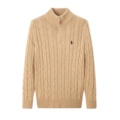 Half zip sweater khaki black label