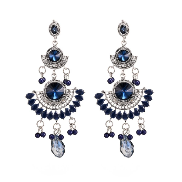 Ancient silver dark blue