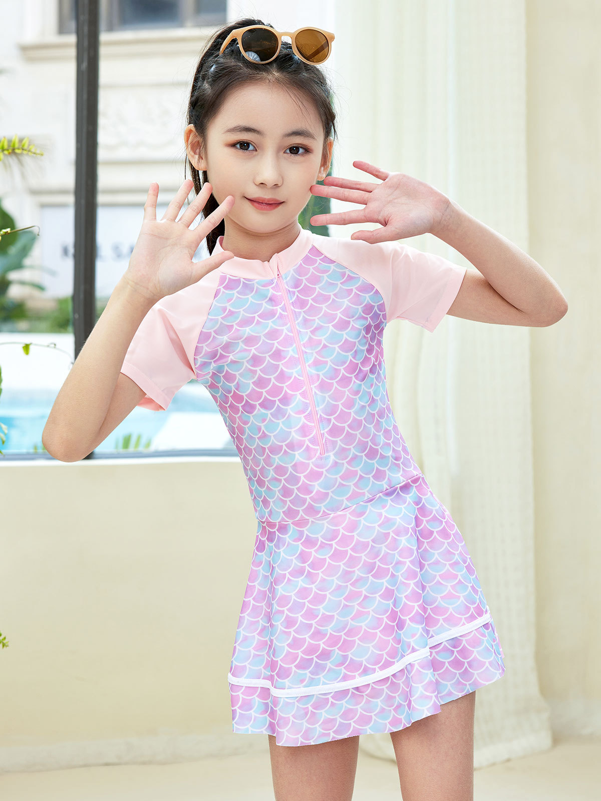 Trajes de baño para niños niñas princesa verano bebé unido spa trajes de baño profesionales para niños niñas 2024 nuevo