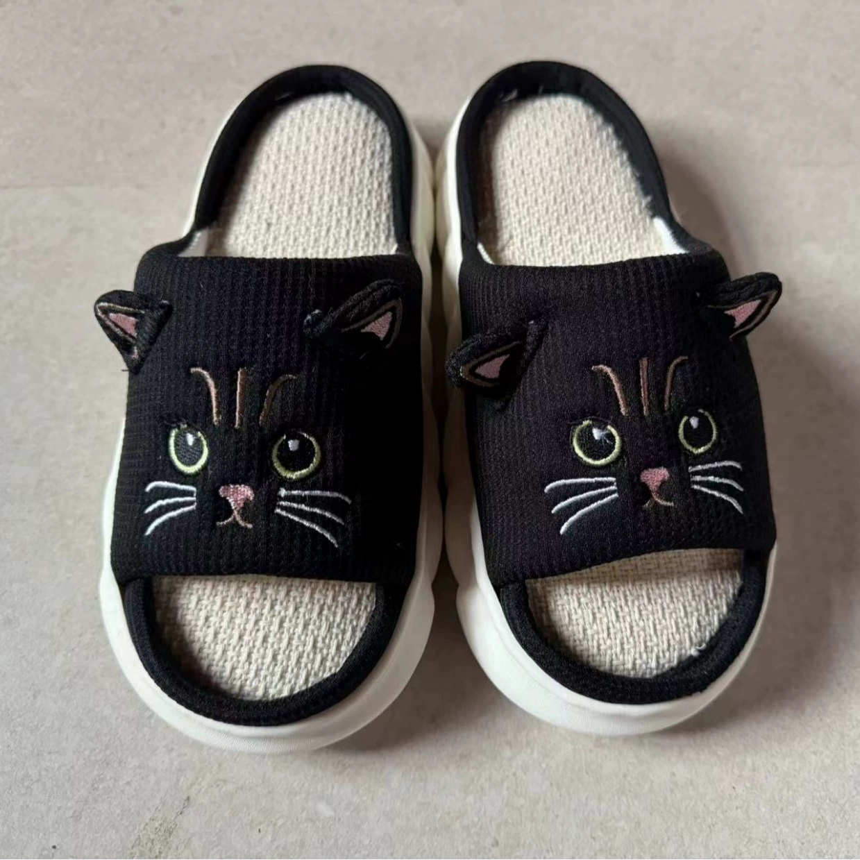 Весенние и осенние хлопковые тапочки для мужчин и женщин