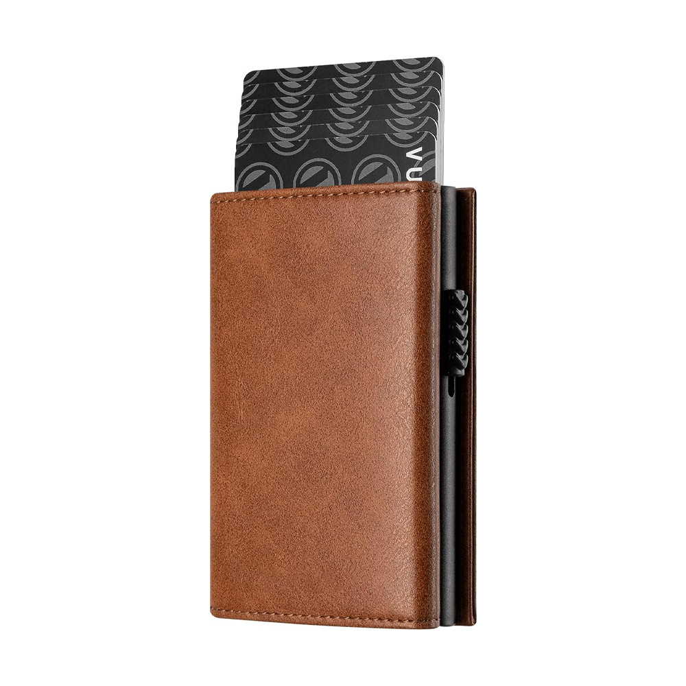 Titular de tarjeta de metal comercio exterior de los hombres RFID antirrobo cepillo europeo y americano Amazon metal aleación de aluminio titular de la tarjeta