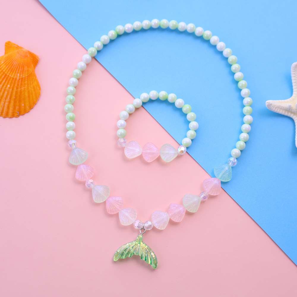 그린 피쉬테일 2종세트 [투명가방]