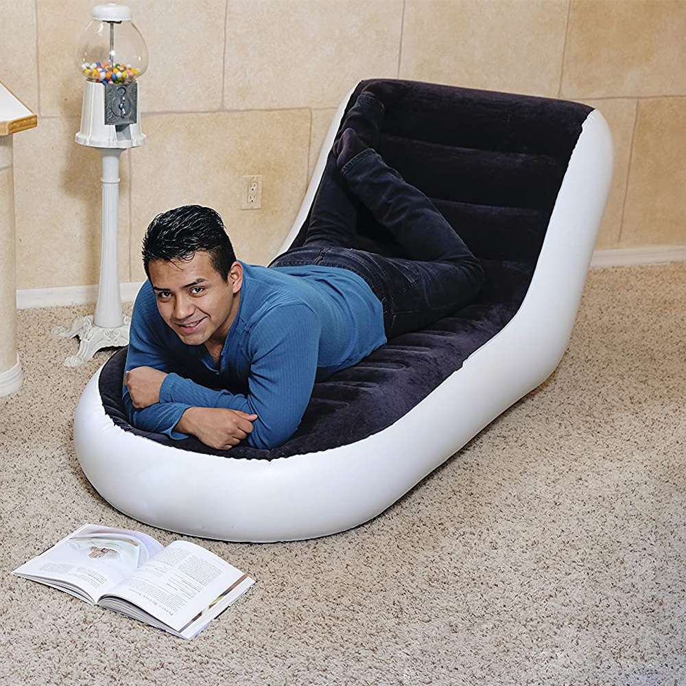 L形单人充气沙发1