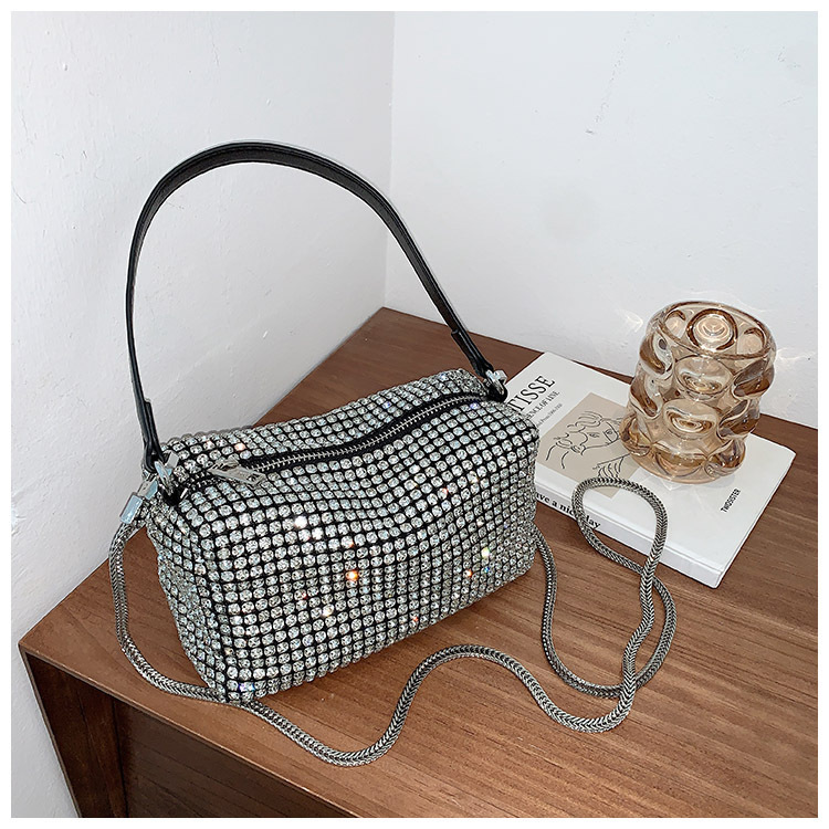 Bolsa de gala bolsa de mujer llena de diamantes bolsa de cubo con diamantes 2022 bolsa de mujer crossbody gran rey bolsa de diamantes pic 48
