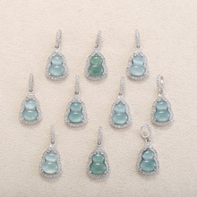 S925�y���L����ʽ��Ȼ�{ˮ����Ƕ�ʯ���J����DIY���y����