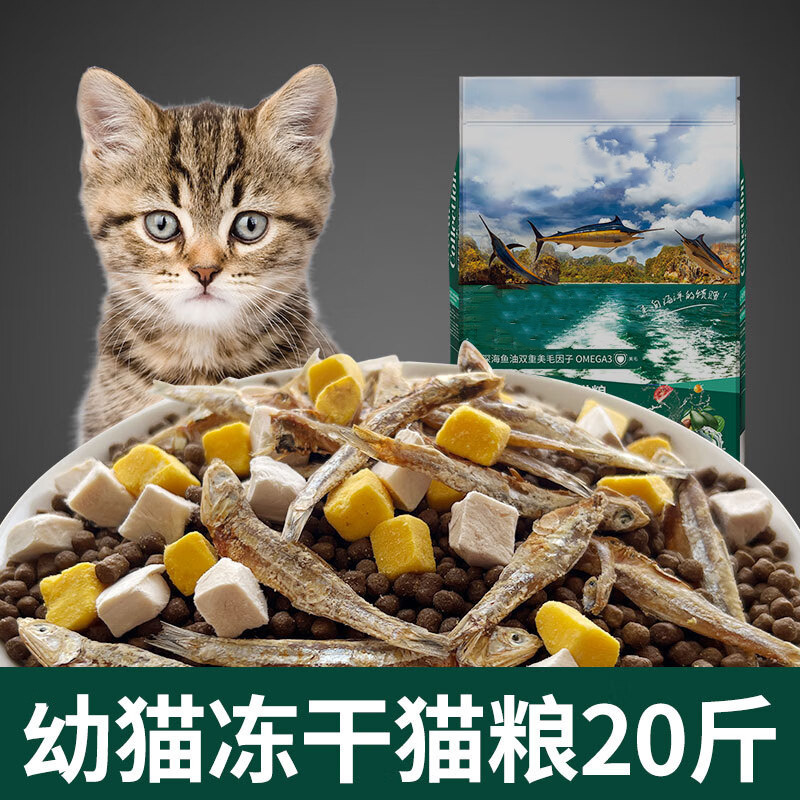 Cat Food 5kg General-Purpose Ocean Fish Flavor 2.5kg Special Price Bulk Nutritious Meat Cat Food for Adult Cats and Kittens Affordable Pack