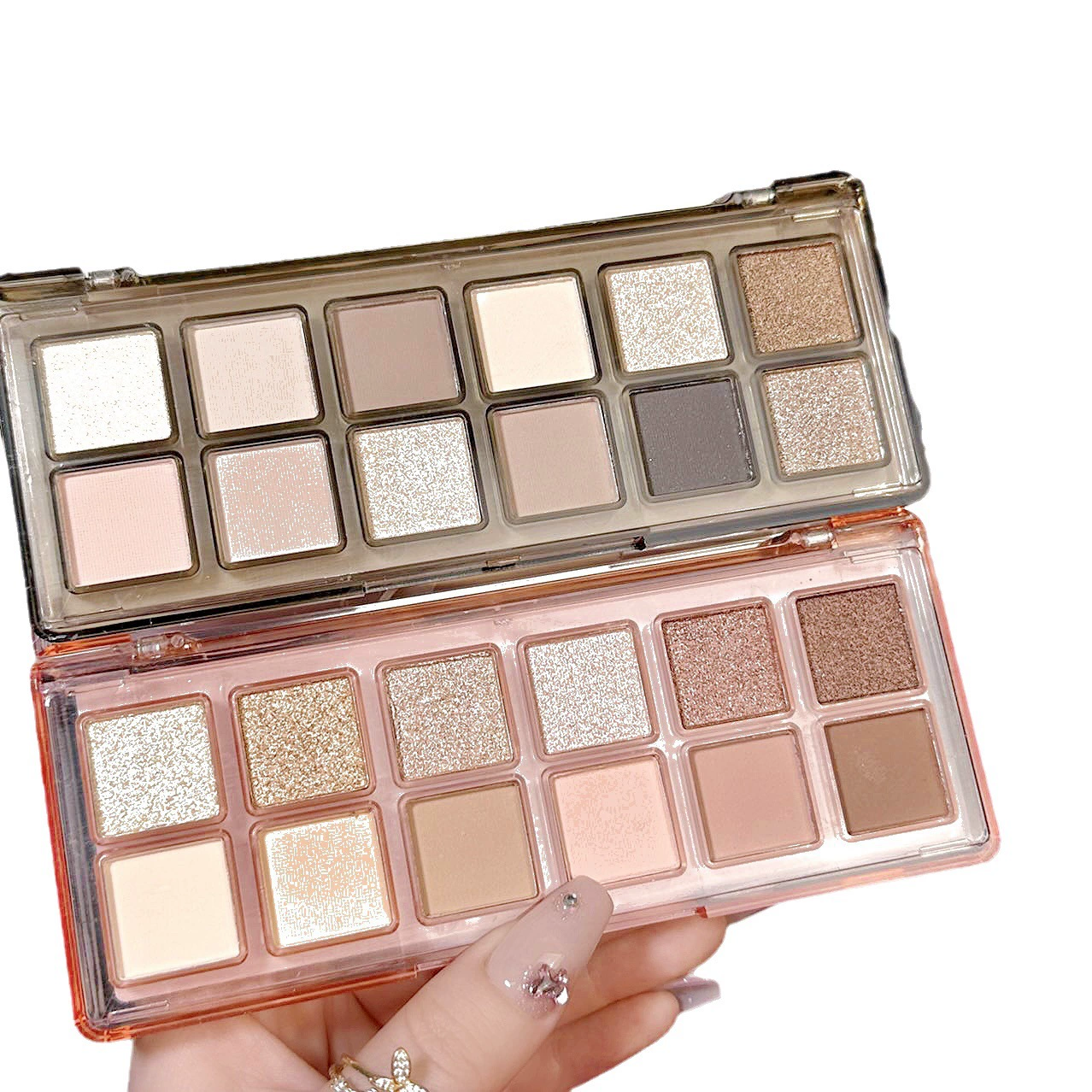 Тени для век Sunset Beauty Emotional Framework Two — двухцветные, молочно-чайный, абрикосовый, земляной оттенок, низкая насыщенность
