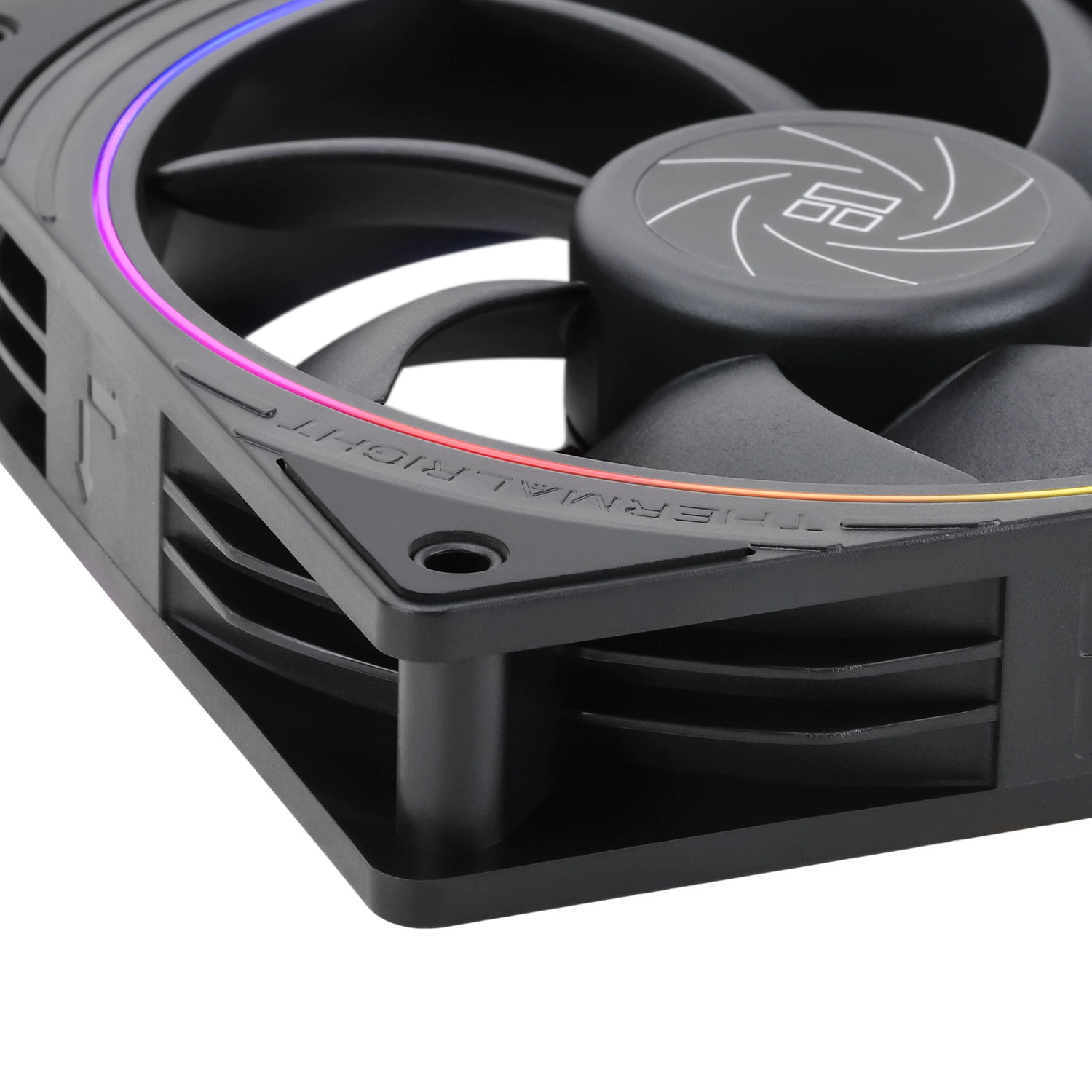 ThermalRight (利民) корпусный вентилятор TL-S12-W 12 см PWM с управлением температурой, ARGB охлаждающий вентилятор