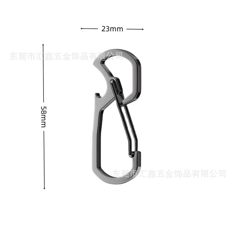 Outdoor Multifunctional Edc Stainless Steel Carabiner 304 Bottle Opener Tactical Keychain Quick-Release Clip Outdoor Multifunctional Edc Stainless Steel Carabiner 304 Bottle Opener Tactical Keychain Quick-Release Clip