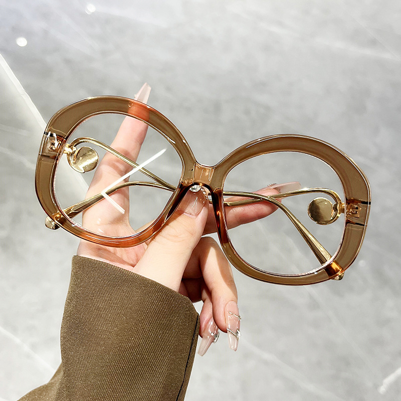 60g Weight Full Frame Glasses Structure Sunglasses Classification Ac, UV400 Protection Lens Material Round Frame Glasses Style Outdoor, Travel Occasion Color Block Pattern All Seasons Season Women's Gender Vacation, Simple Style Style Vacation Simple Style Color Block Ac UV400 Protection Round Frame Full Frame Women's Sunglasses 5