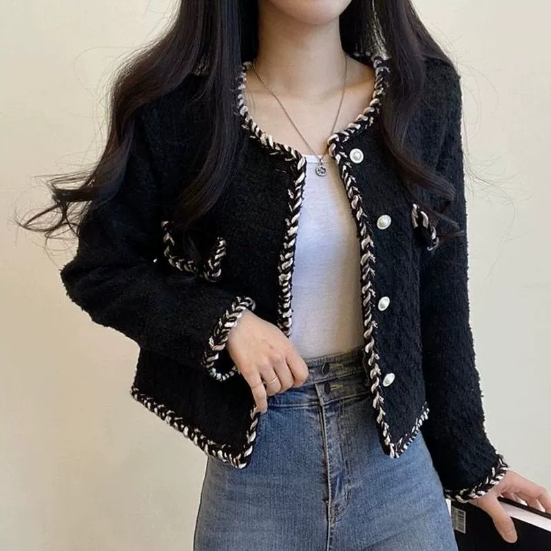Сексуная куртка, кардиган, стиль Chanel, французский стиль, для подростков