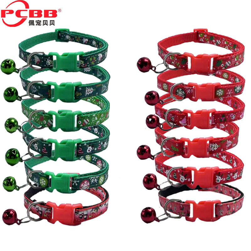 Collar de mascotas de explosión transfronteriza Collar de mascotas de Navidad Collar de perros pequeños Productos de mascotas de Navidad