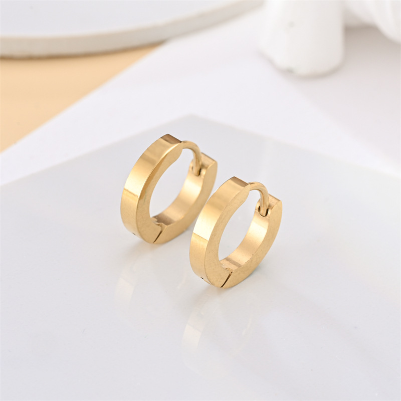 4g Weight 304 Stainless Steel Ear Needle Material Zircon Inlay Material Earrings Classification 1 Pair Quantity Daily Occasion 304 Stainless Steel Material Geometric Pattern All Seasons Season Unisex Gender Plating, Inlay Design Simple Style Style 1 Pair Simple Style Geometric Plating Inlay 304 Stainless Steel Zircon Earrings 12