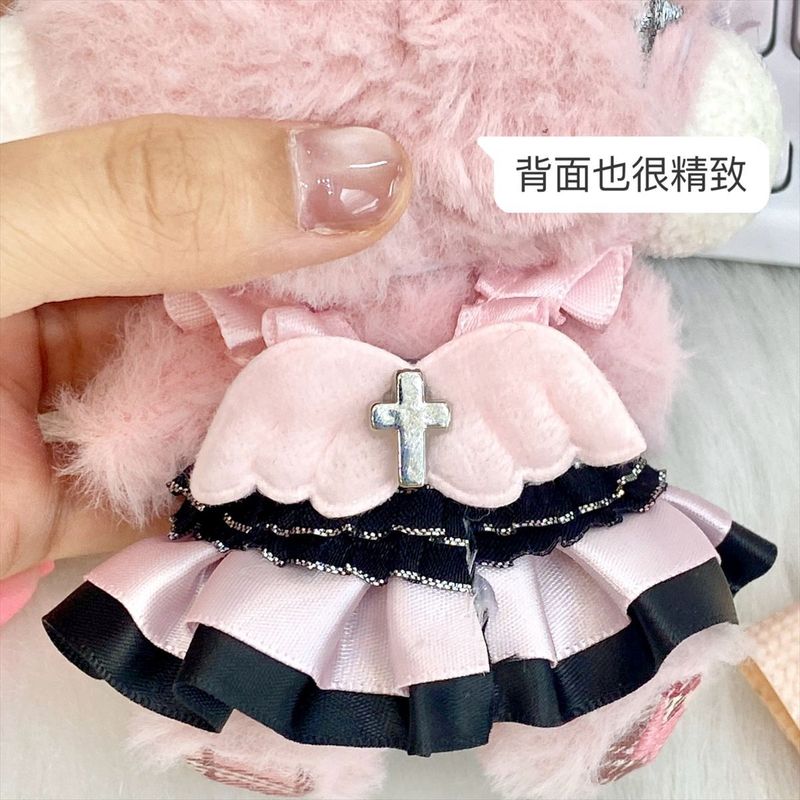 原创【甜莓洛可可】娃衣sp搪胶毛绒公仔娃衣套装高颜值黑粉系娃衣|undefined