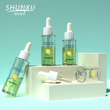 现货白色胶头滴管瓶50ml高透厚壁petg塑料瓶定制精华液精油分装瓶